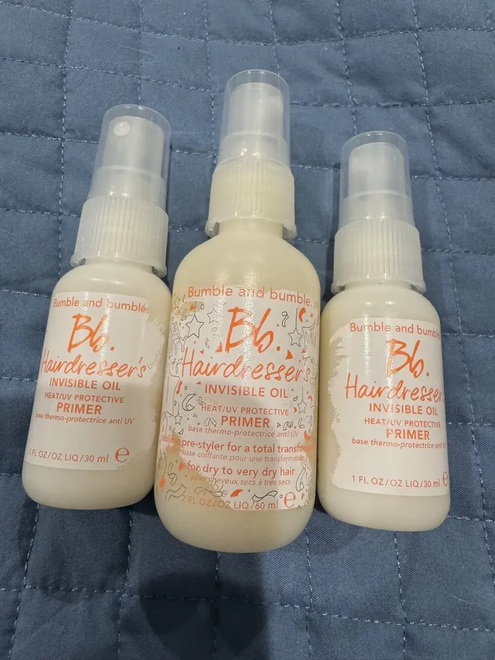 Bumble and bumble Hairdressers Invisible Oil Lot 2 1oz & 1 2oz